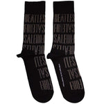 The Beatles For Sale Text Outlines Repeat Black