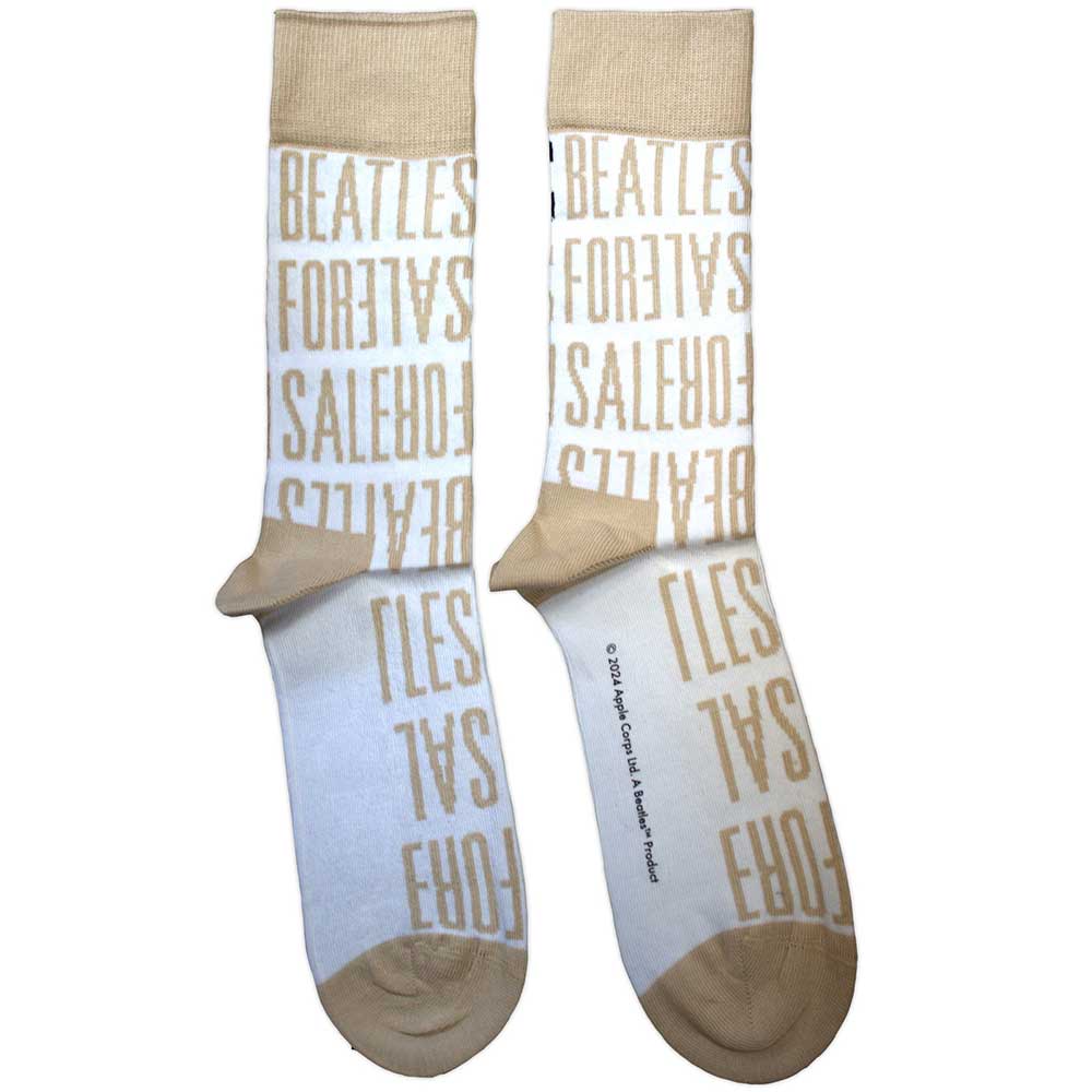 The Beatles For Sale Text Repeat White