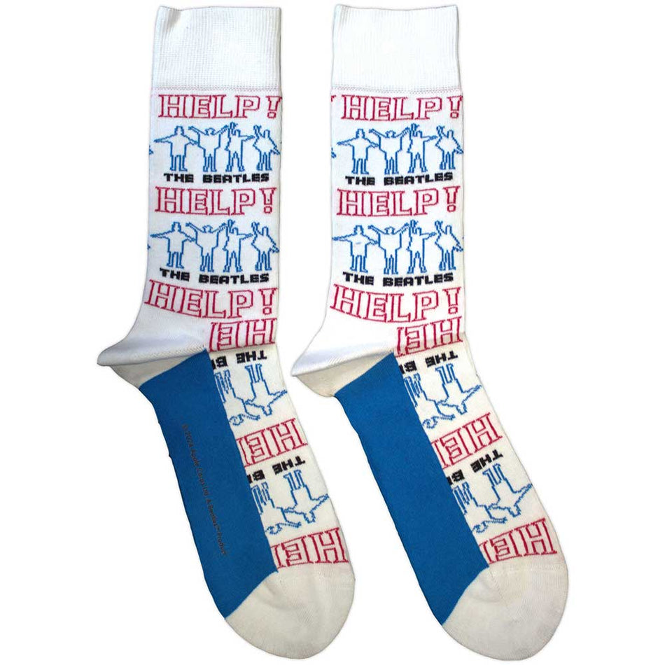 The Beatles Help! Outlines Repeat White