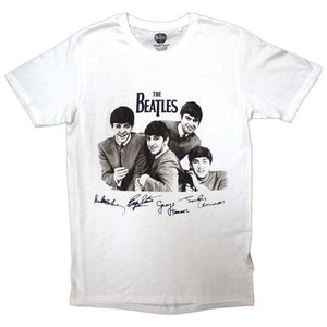 The Beatles Mop Tops & Signatures White