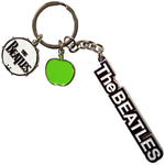 The Beatles Text Logo Drop T Drum & Apple Charms