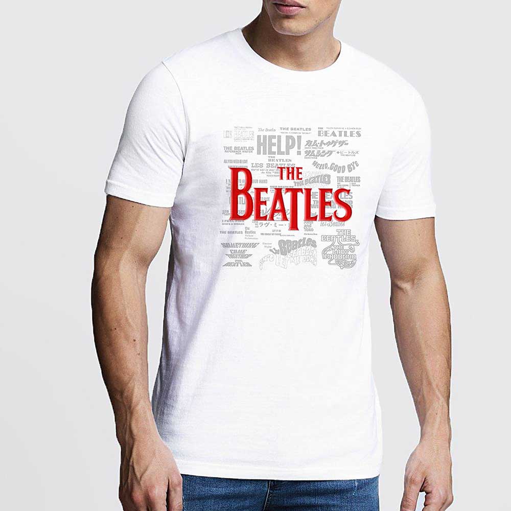 The Beatles Titles & Logos White