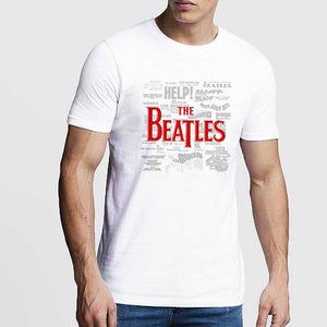 The Beatles Titles & Logos White