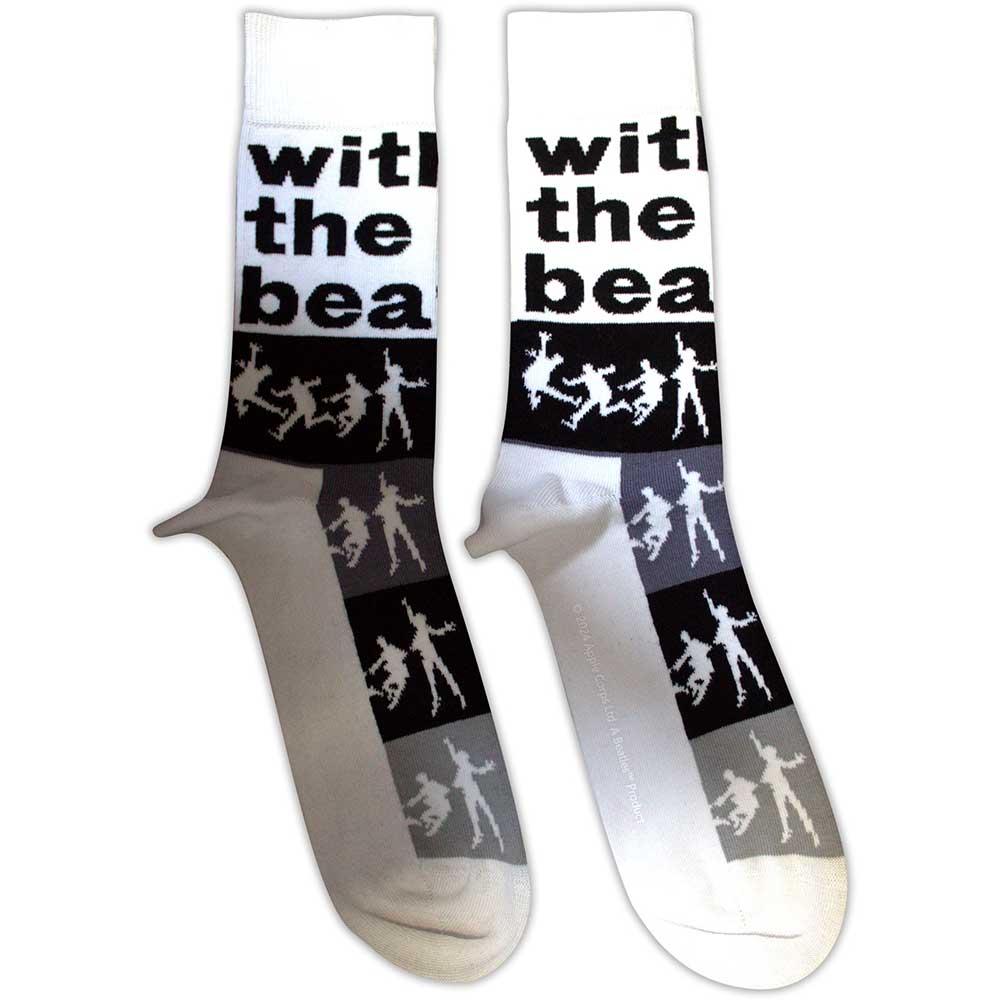 The Beatles With The Beatles Silhouette Stripes White