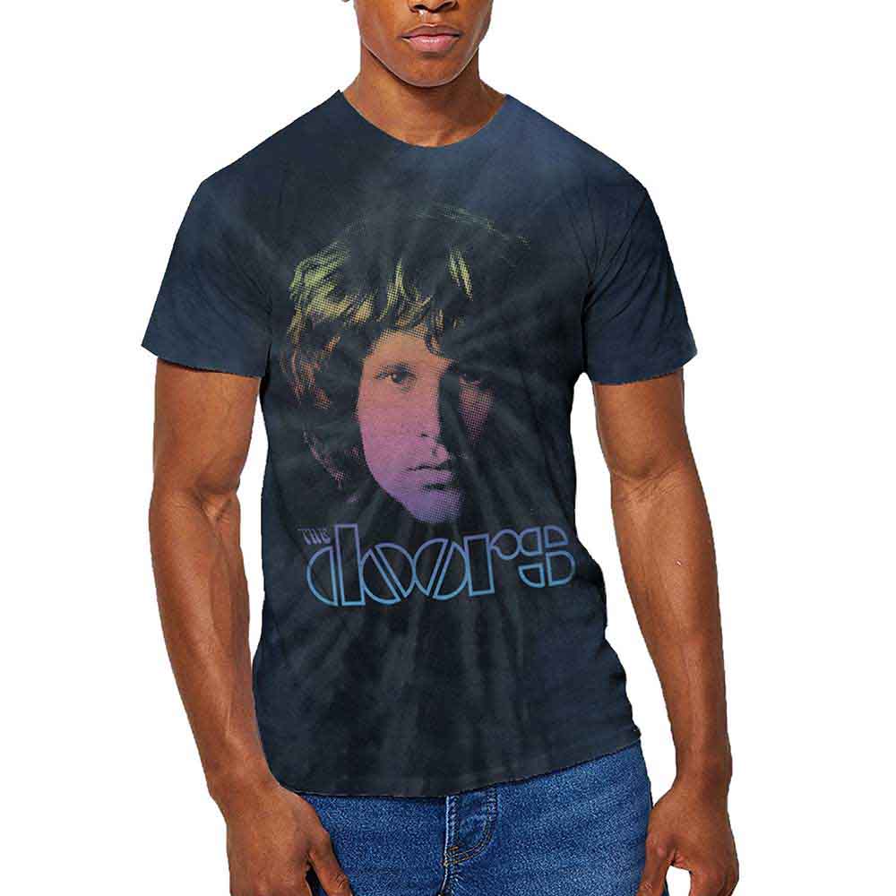The Doors Jim Halftone Gradient Blue