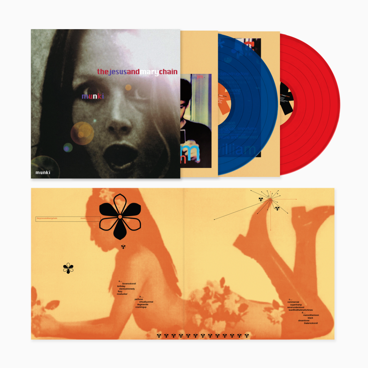 The Jesus and Mary Chain Munki (Indie Exclusive, 180 Gram Vinyl, Blue & Red Colored Vinyl) (2 Lp's)