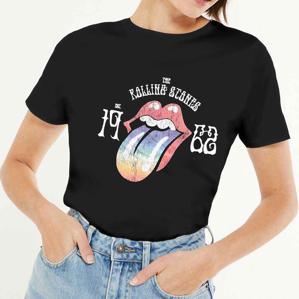 The Rolling Stones Sixty Rainbow Tongue '62 Black