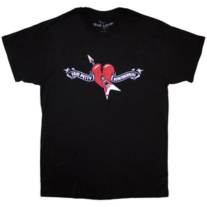 Tom Petty & The Heartbreakers Heart Logo Black