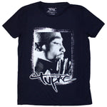 Tupac Spray Photo Blue