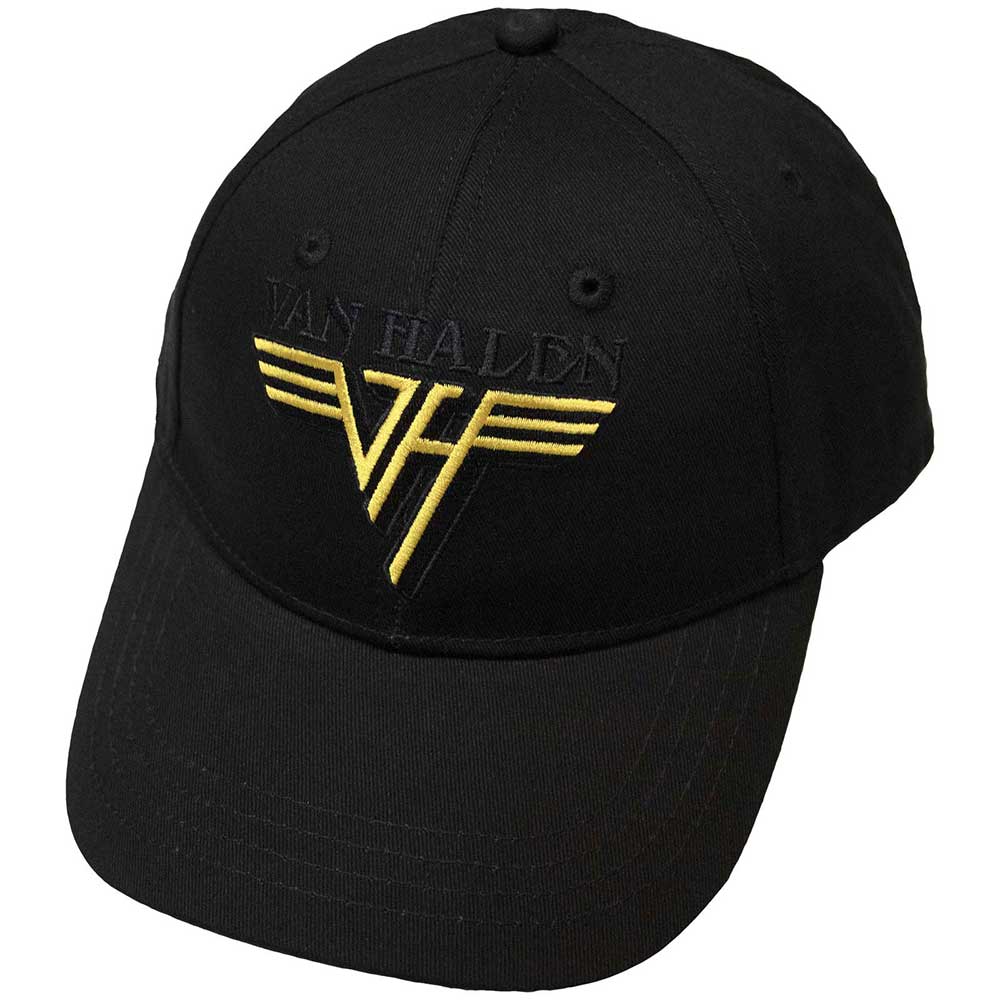 Van Halen Text & Yellow Logo Black