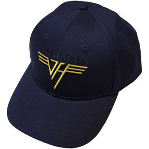 Van Halen Text & Yellow Logo Blue